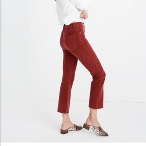 Madewell women’s copper corduroy denim jean